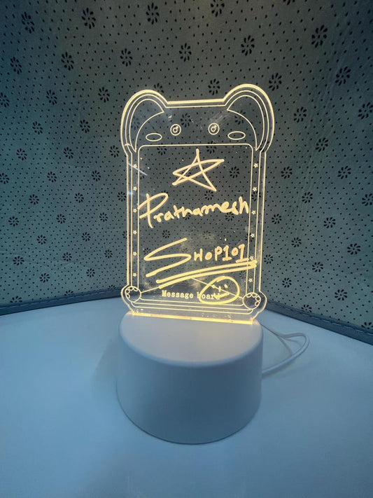 3D Creative Visualization Acrylic Light Table Light Writing Message Board